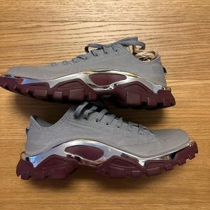 Rare find!!! Raf Simons x Detroit Runner 'Grey Maroon' sneakers
